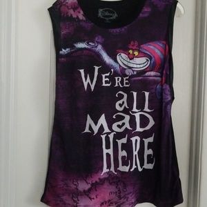 Alice in wonderland muscle shirt